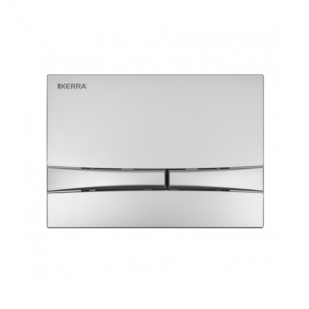 Set WC suspendat Kerra Doris cu rezervor îngropat și clapetă dublă crom