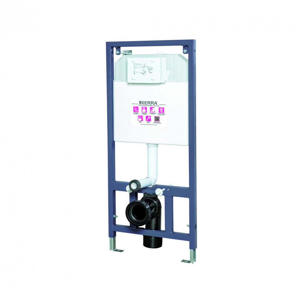 Set WC suspendat Kerra Doris cu rezervor încastrat Adriatic WH, alb