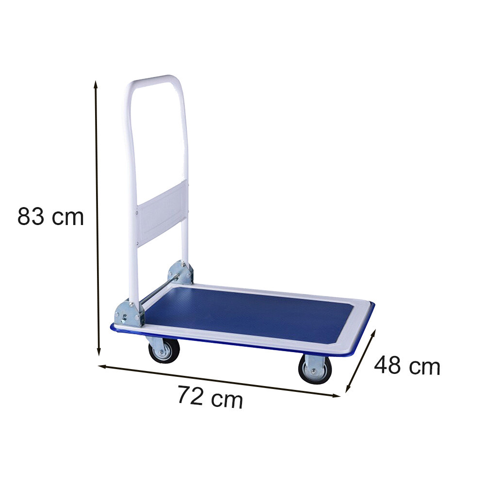 Cărucior platformă Leziter pentru depozit și livrări, pliabil, 150 kg