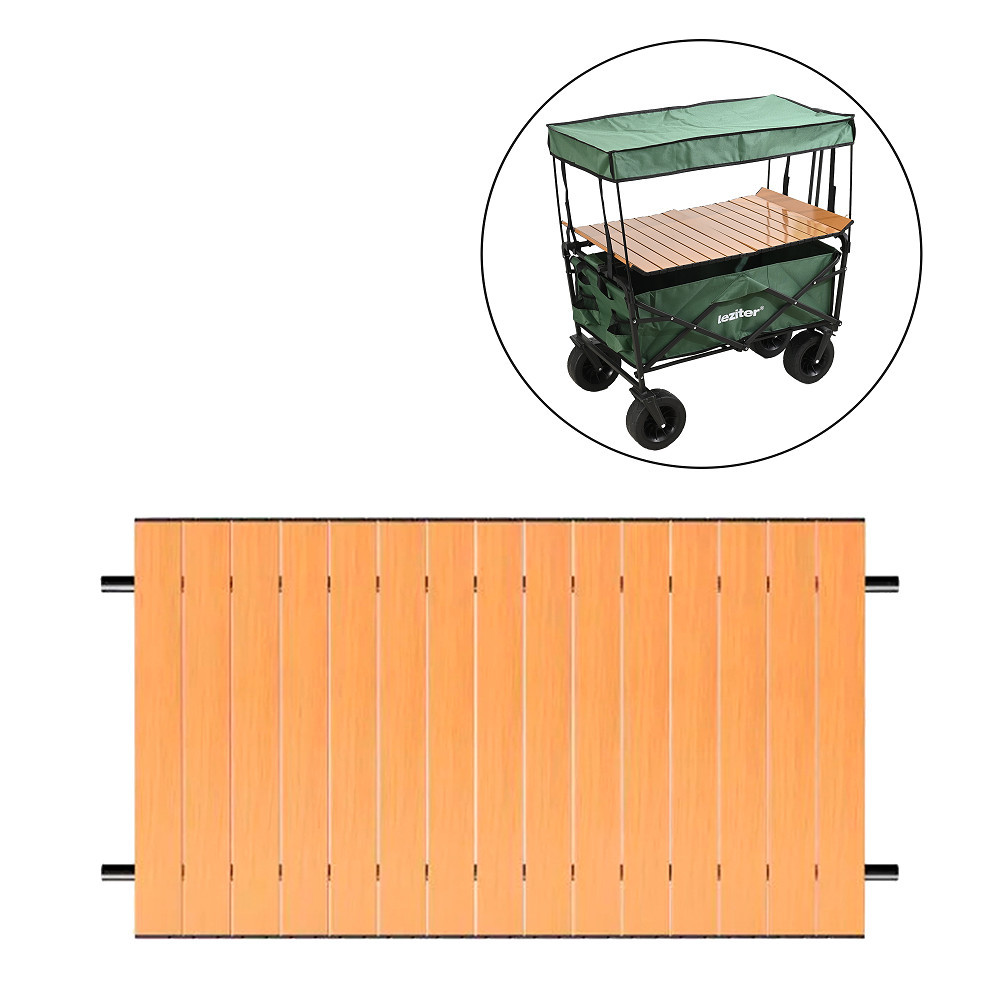 Masă de picnic premium Leziter 87x54 cm, cu prindere pentru cărucior pliabil