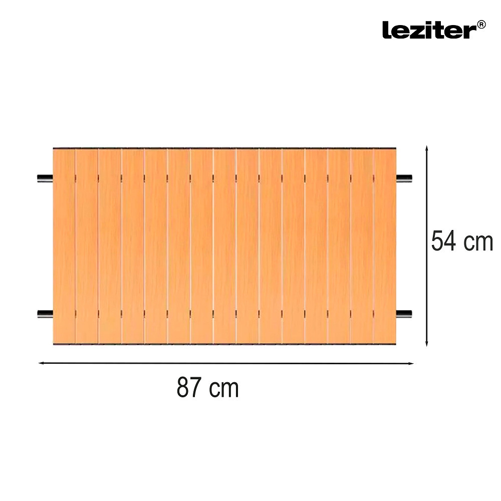 Masă de picnic premium Leziter 87x54 cm, cu prindere pentru cărucior pliabil