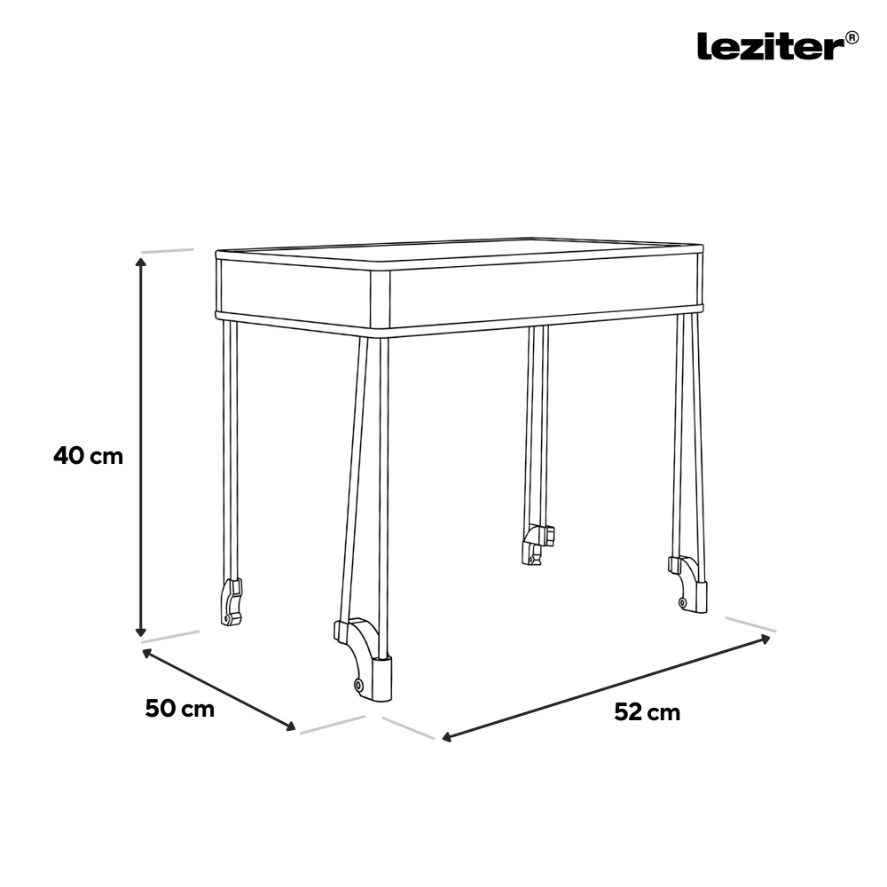 Acoperiș verde premium Leziter pentru cărucior de plajă pliabil, Oxford 600D
