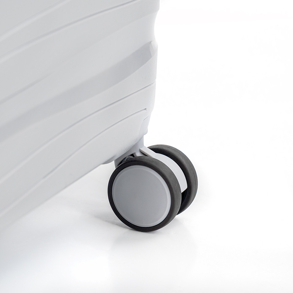 Set valize Leziter TraveLux Voyager II, ABS, cu lacăt TSA, aur roz