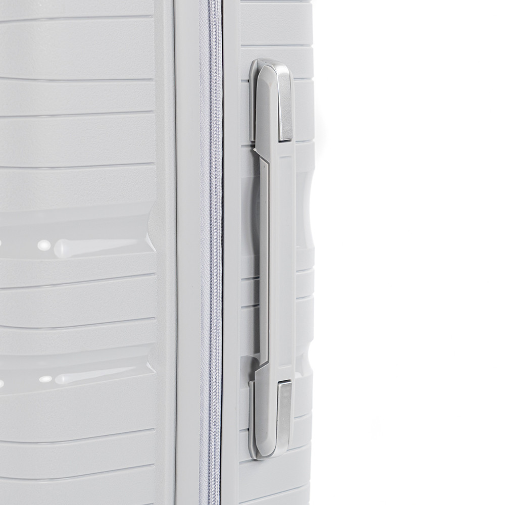 Set valize Leziter TraveLux Voyager VI, ABS cu TSA, cabină + mare, aur roz