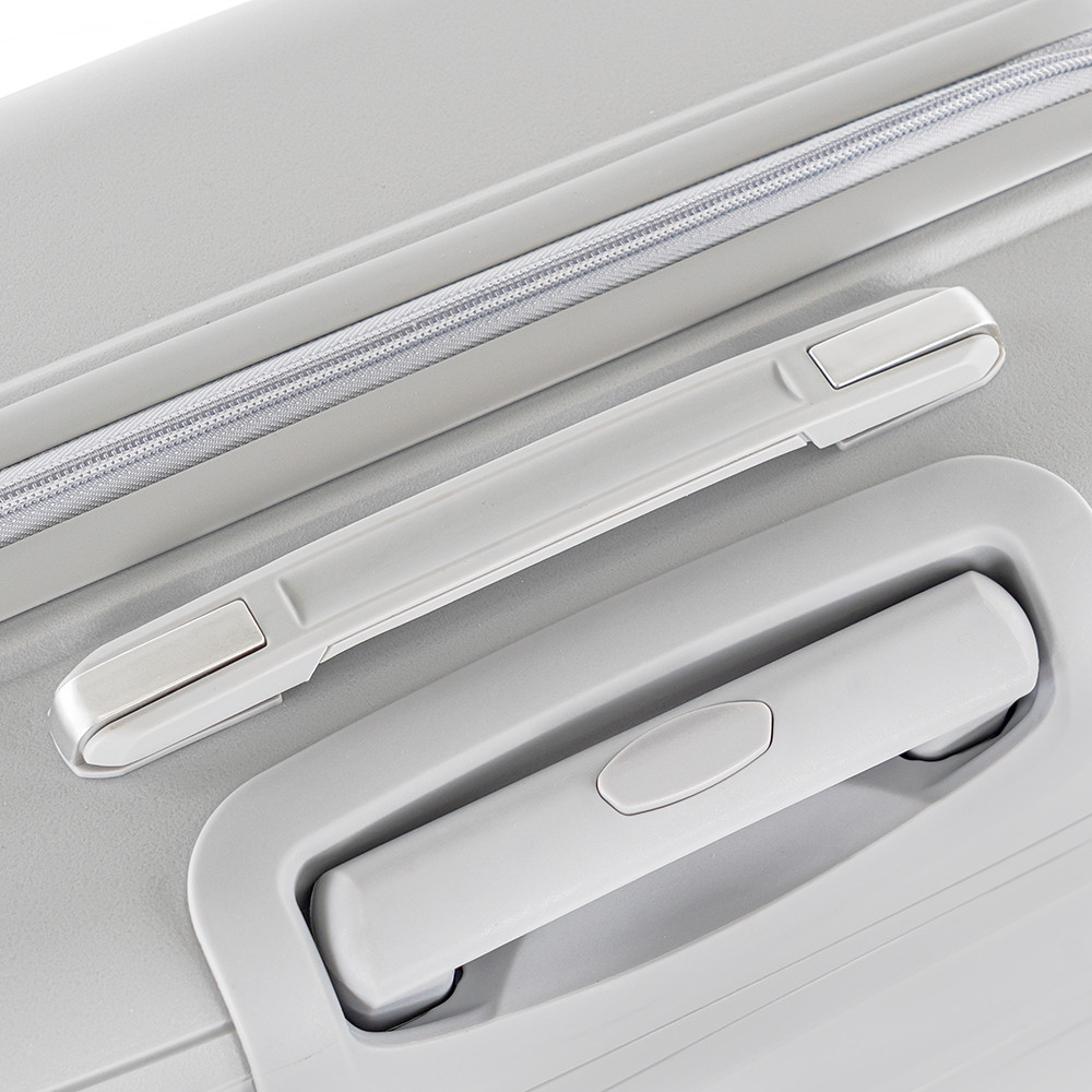 Set valize Leziter TraveLux Voyager VI, ABS cu TSA, cabină + mare, aur roz