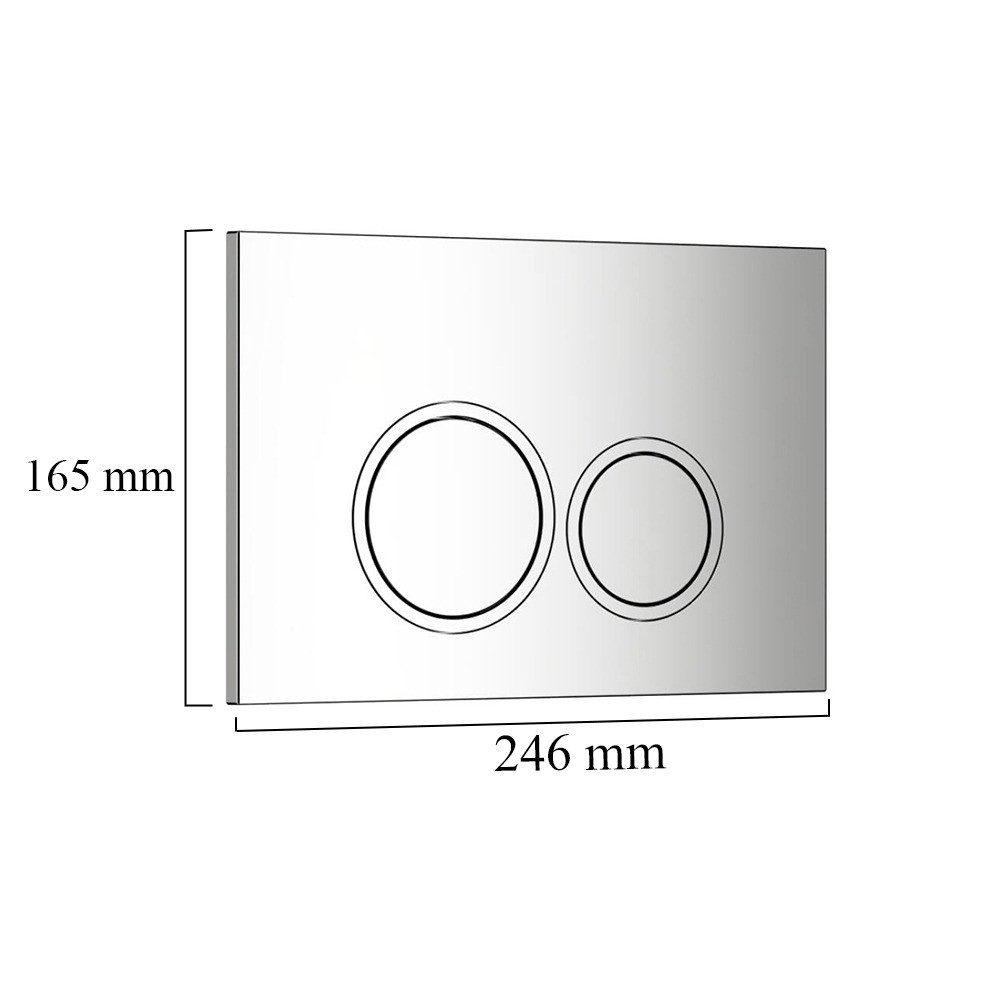 Set WC suspendat Leziter Roya Delos, rezervor încastrat 6/9L, placă crom 82CHR