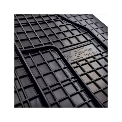 Set covoare auto interior din cauciuc El Toro pentru Nissan Primastar I (2006–2014), negru