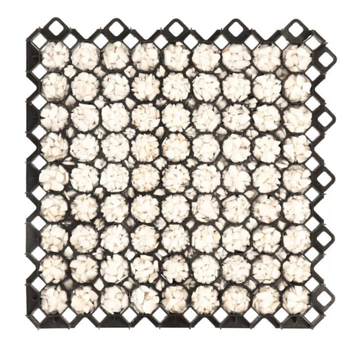 Grilă pentru gazon și parcare ecologică 160 t/mp, 60x60x4 cm, verde, PP/PE