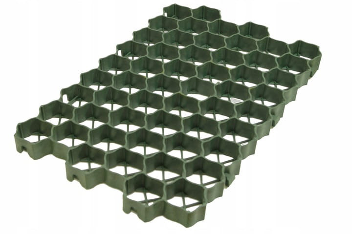 Grilă de parcare tip fagure 60x40x3 cm, 480 t/mp, plastic verde, Garden Plus