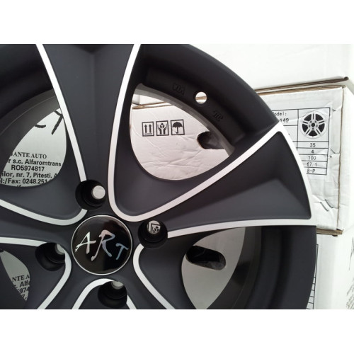 Jante aliaj ART 2508 15 inch, set complet cu kit de instalare inclus