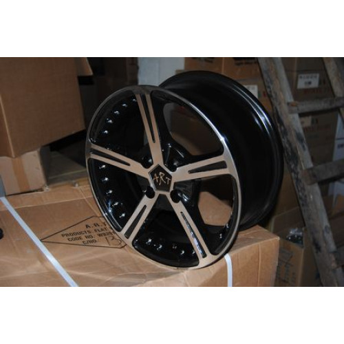 Jante aliaj ART 416BP 15 inch, negru cu față prelucrată, set cu kit