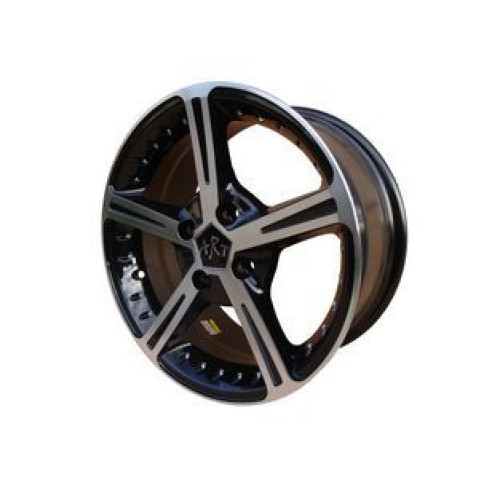 Jante aliaj ART 416BP 15 inch, negru cu față prelucrată, set cu kit