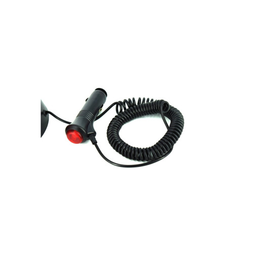 Girofar rosu omologat E-Mark, cu magnet, 12-24V, 30 SMD, cablu 2 m (ART826)