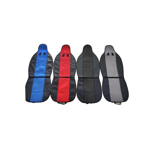 Husă scaun auto pentru față negru/roșu din poliester respirabil, Cod 8079