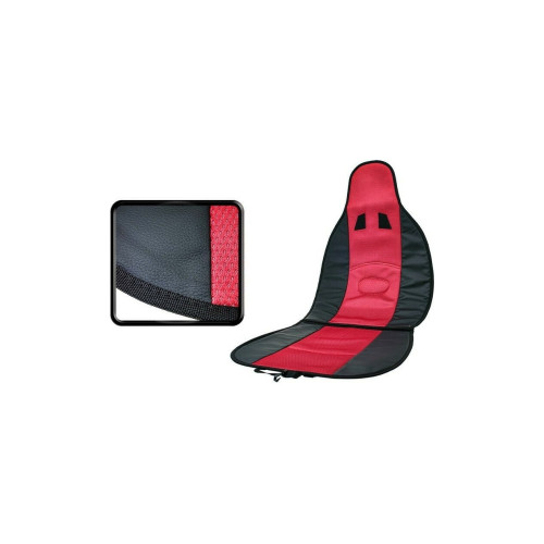 Husă scaun auto pentru față negru/roșu din poliester respirabil, Cod 8079