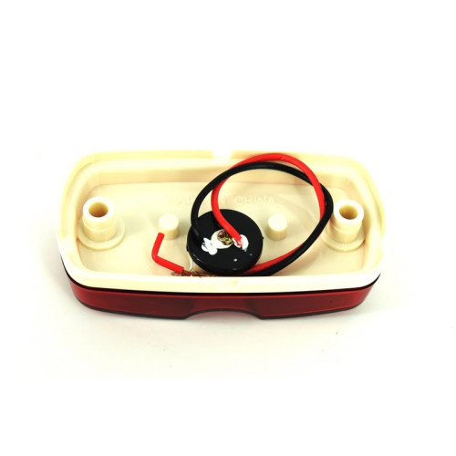 Lampă LED SMD 4002-1 roșie 24V, rezistentă la apă IP66 (102×52×27 mm)