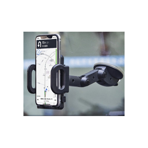 Suport telefon auto cu ventuză pentru parbriz, braț rotativ 20 cm (SS-01)