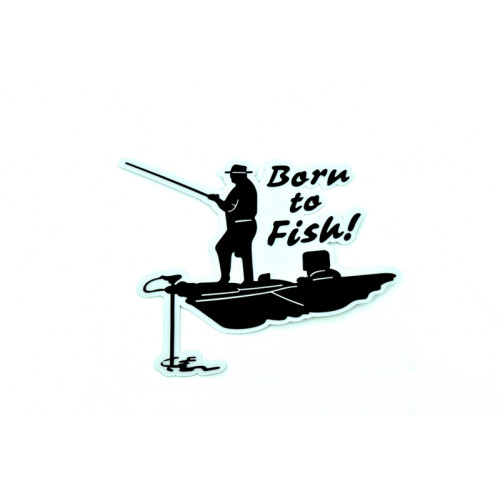 Abtibild decorativ Born to Fish CLXT-275 pentru masina, barca sau trusa