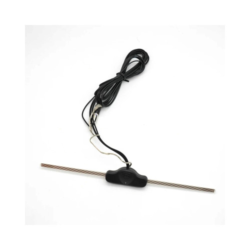 Antena auto electronica premium cu amplificator, 28 cm, montaj pe geam (NP12)