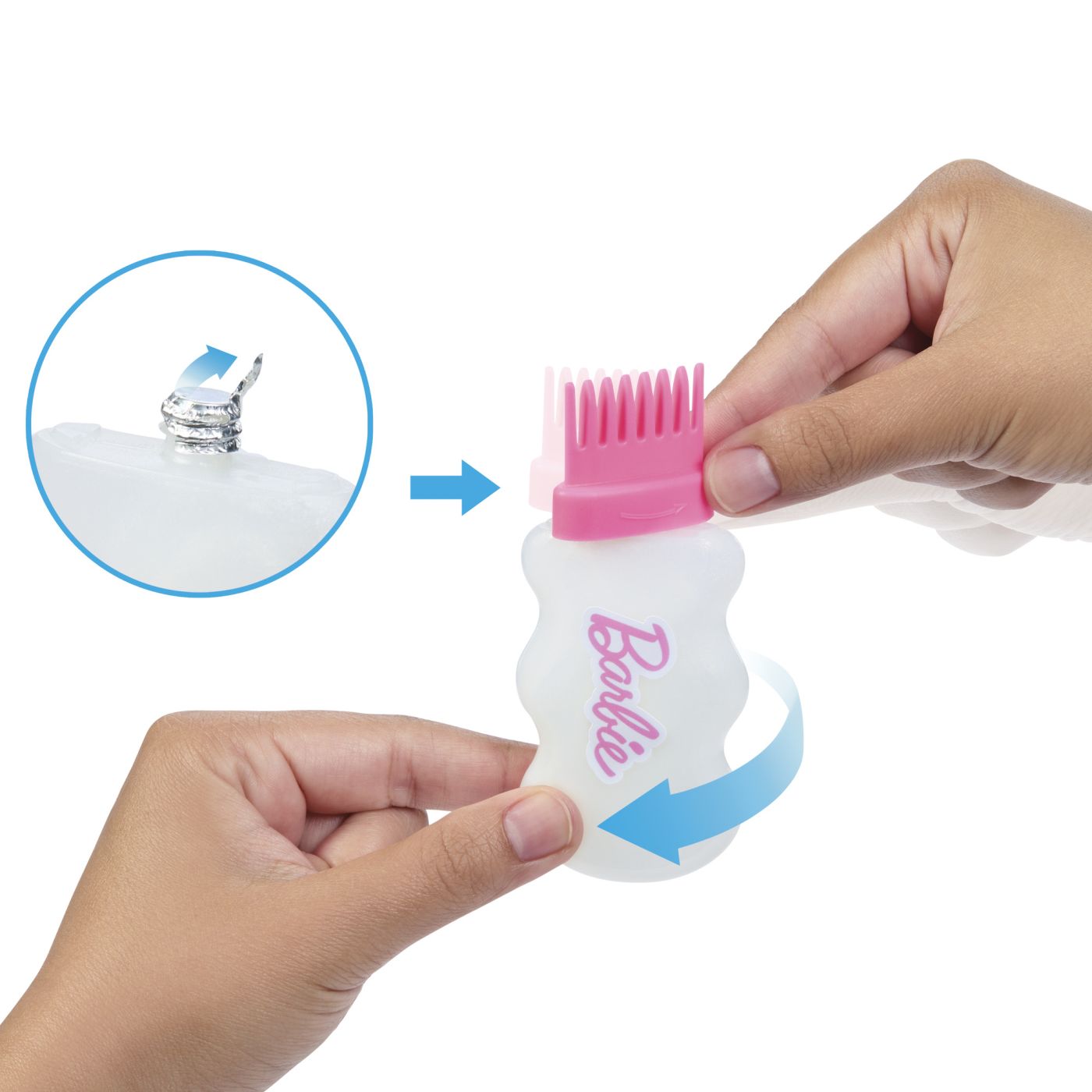 BARBIE SET PAPUSA BARBIE CU PAR STRALUCITOR CURCUBEU SI ACCESORII SuperHeroes ToysZone