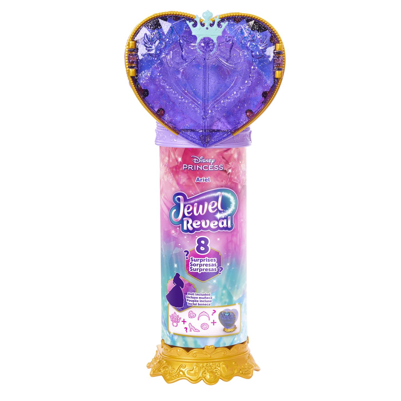 DISNEY PRINCESS JEWEL REVEAL PAPUSA ARIEL SuperHeroes ToysZone