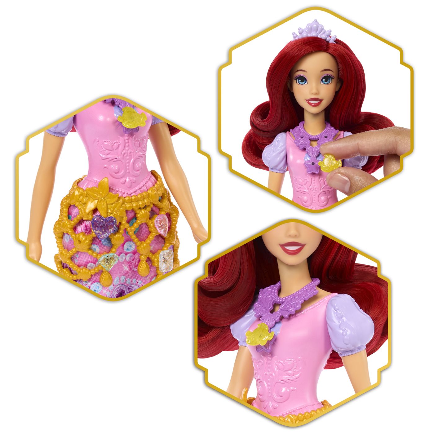 DISNEY PRINCESS JEWEL REVEAL PAPUSA ARIEL SuperHeroes ToysZone