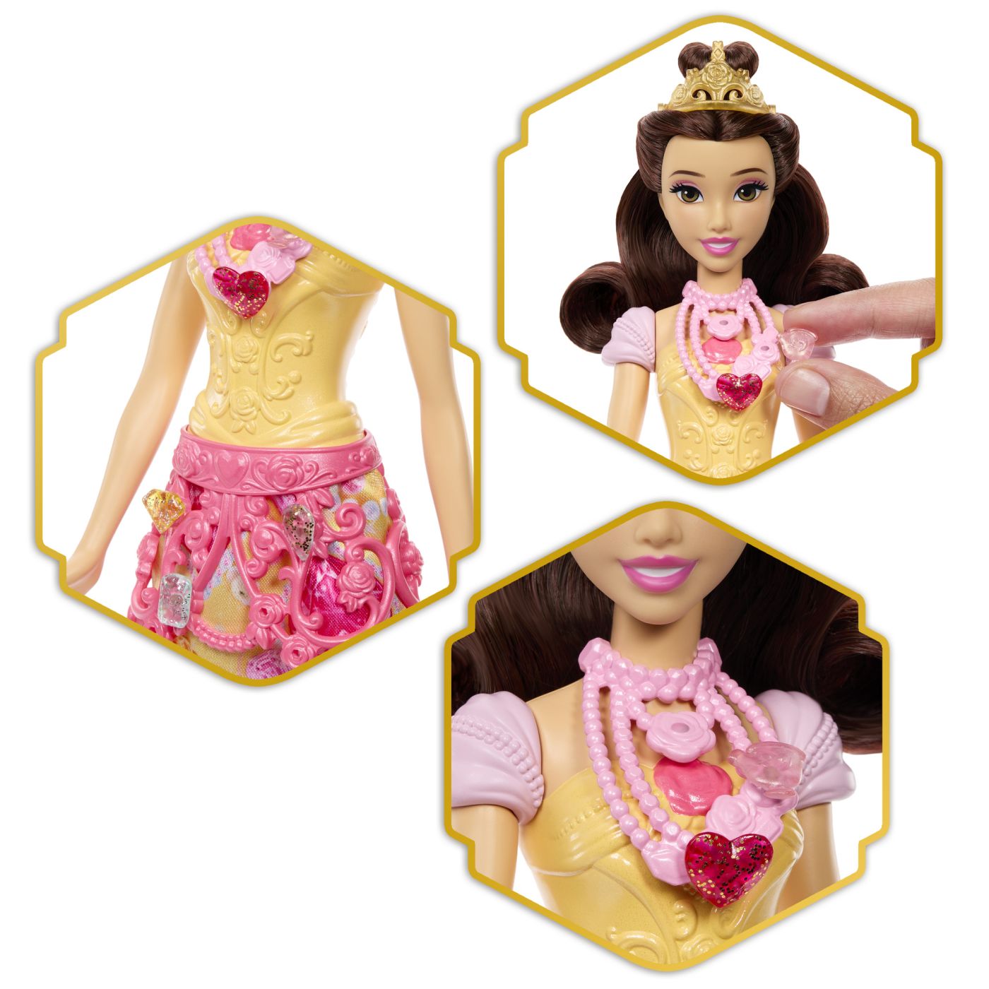 DISNEY PRINCESS JEWEL REVEAL PAPUSA BELLE SuperHeroes ToysZone
