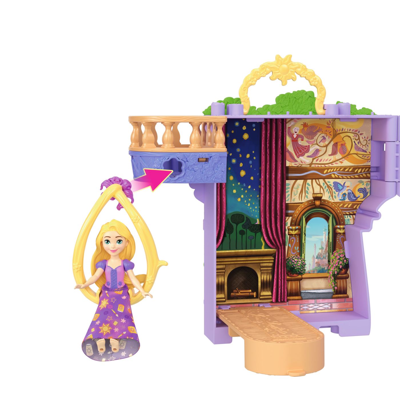 DISNEY PRINCESS SET CASTELUL LUI RAPUNZEL CU ACCESORII SuperHeroes ToysZone