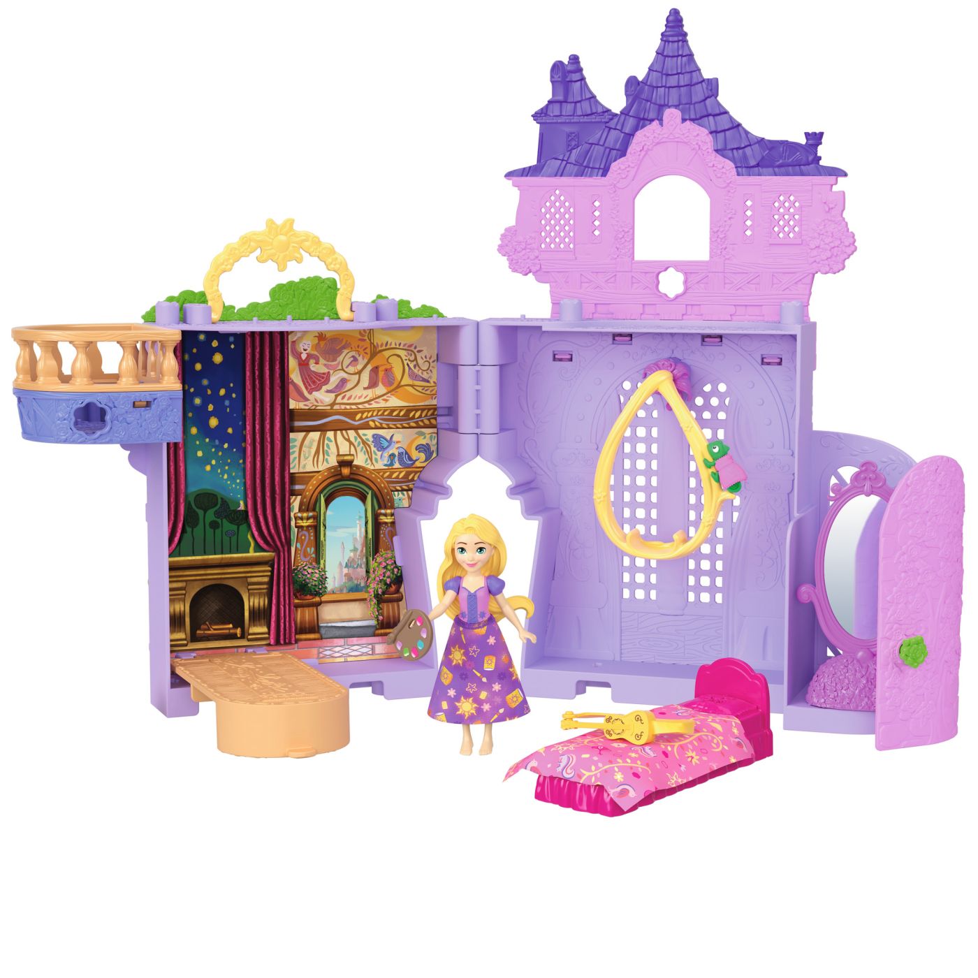 DISNEY PRINCESS SET CASTELUL LUI RAPUNZEL CU ACCESORII SuperHeroes ToysZone