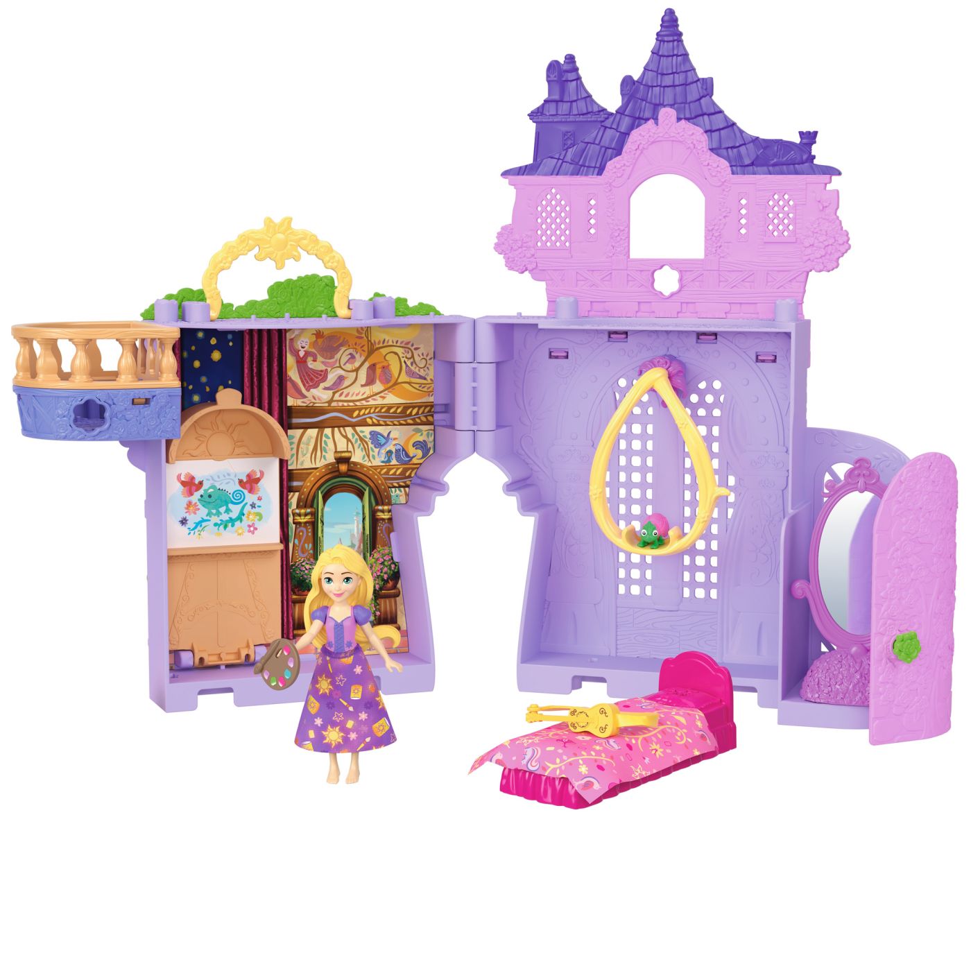 DISNEY PRINCESS SET CASTELUL LUI RAPUNZEL CU ACCESORII SuperHeroes ToysZone