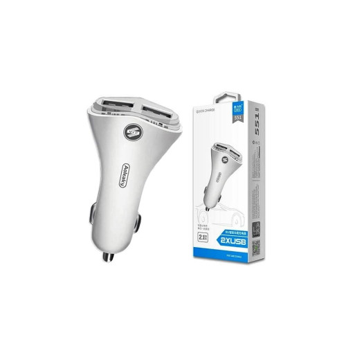 Încărcător auto dublu 2xUSB 2.1A, compatibil 12V/24V (Cod 551)