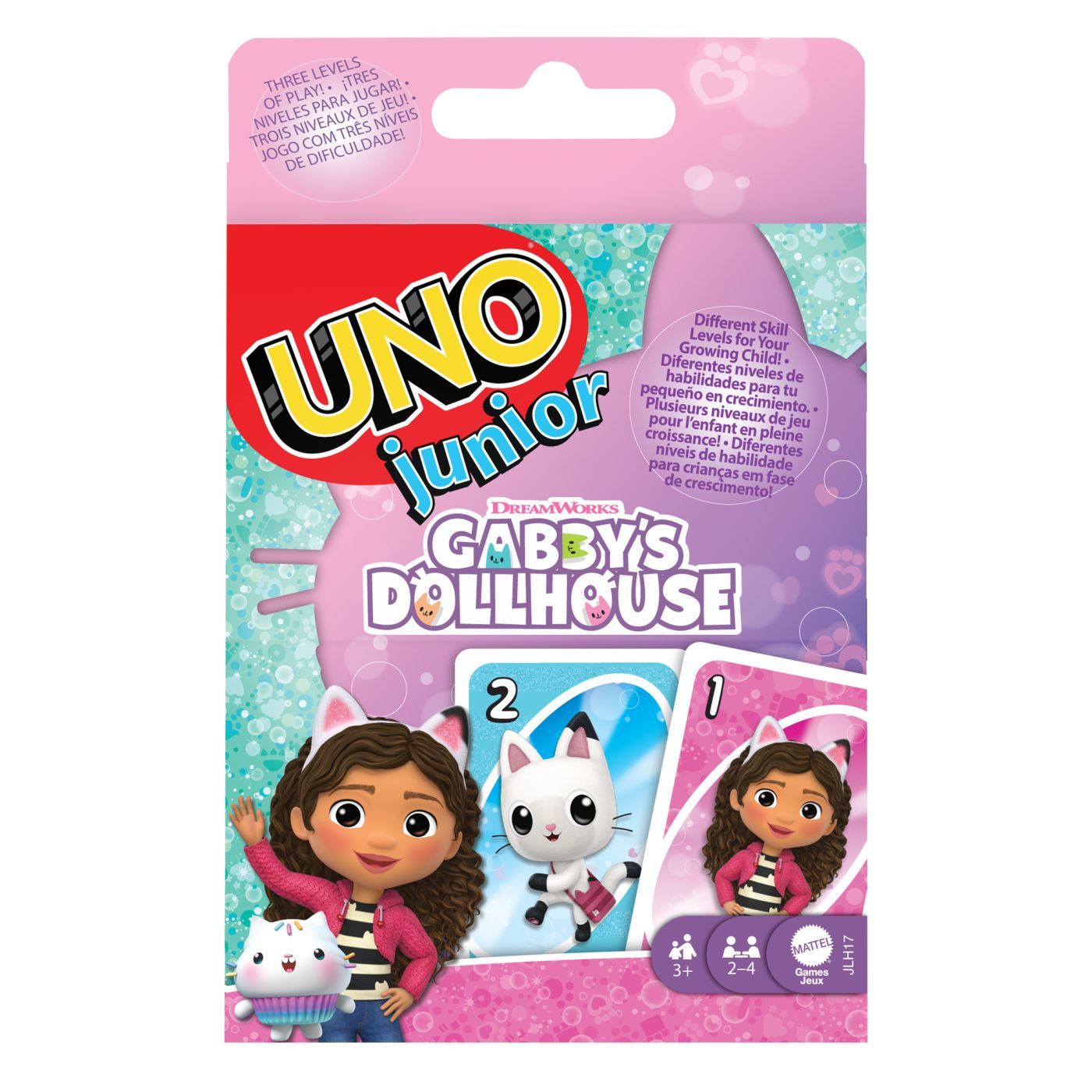 JOC DE CARTI UNO JUNIOR GABBYS DOLLHOUSE SuperHeroes ToysZone