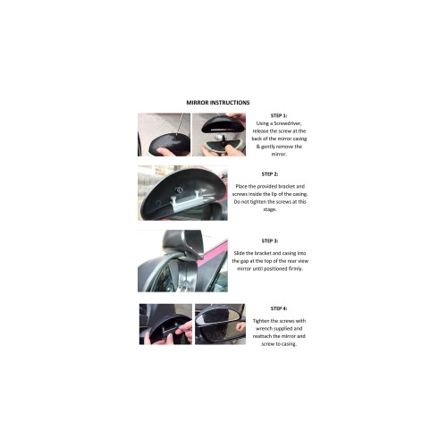 Oglindă laterală unghi mort ajustabilă 15,5x6 cm, prindere universală (FXM12)