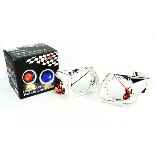 Ornament pentru far 3 inch cu LED 12V, set 2 bucăți (Cod 142)