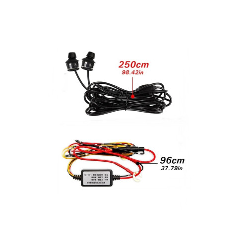 Set lămpi LED 12V Angel Wings, lumină albă pentru uși auto (FS-1801)