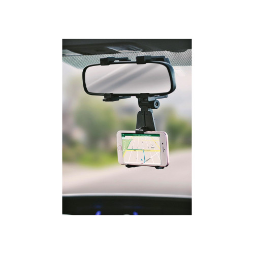 Suport telefon auto cu prindere la oglinda retrovizoare, rotire 240° (STQ8)
