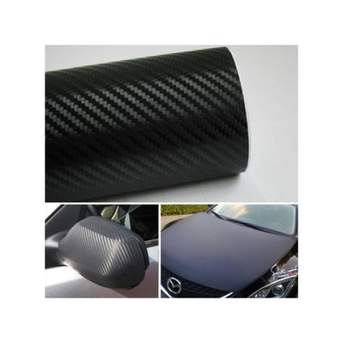 Folie carbon 3D roz autocolantă 1,27 x 1 m, textură fibră de carbon