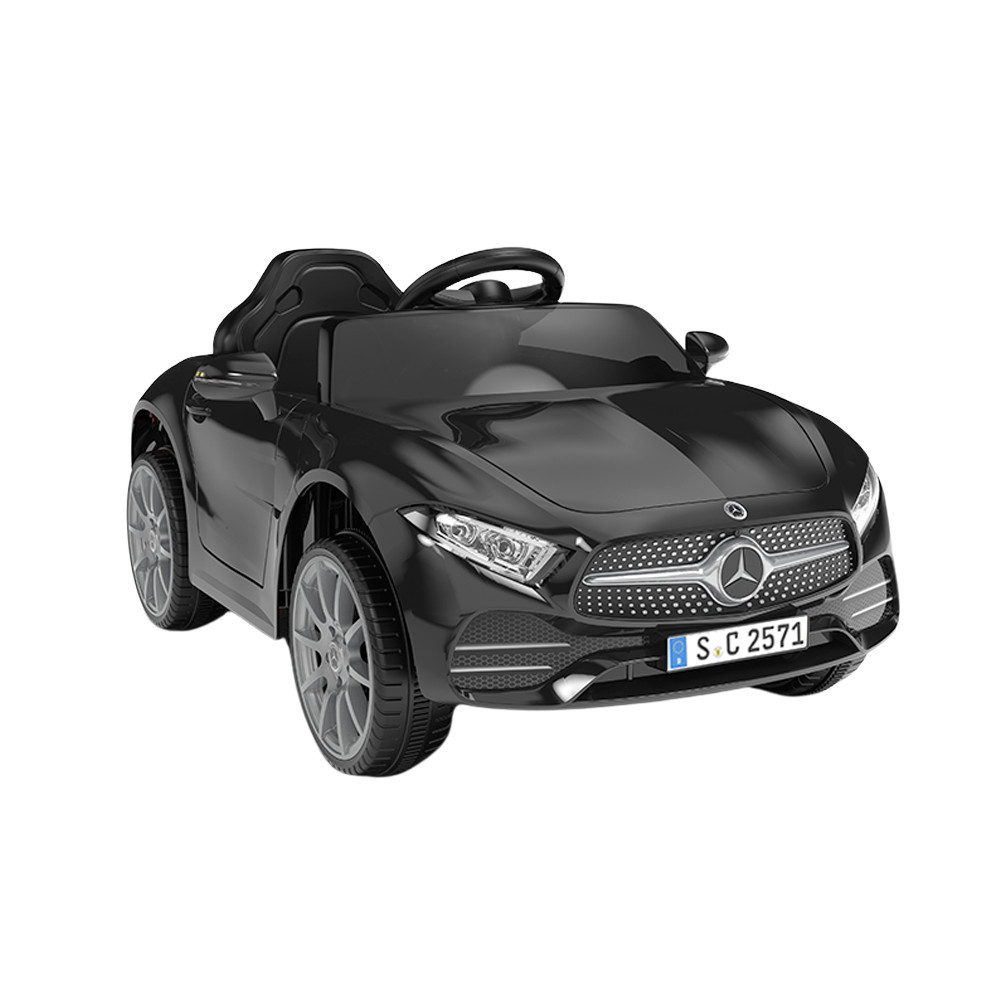 Leziter mașină electrică pentru copii Mercedes-Benz CLS 350, neagră, 12V, telecomandă 2.4G