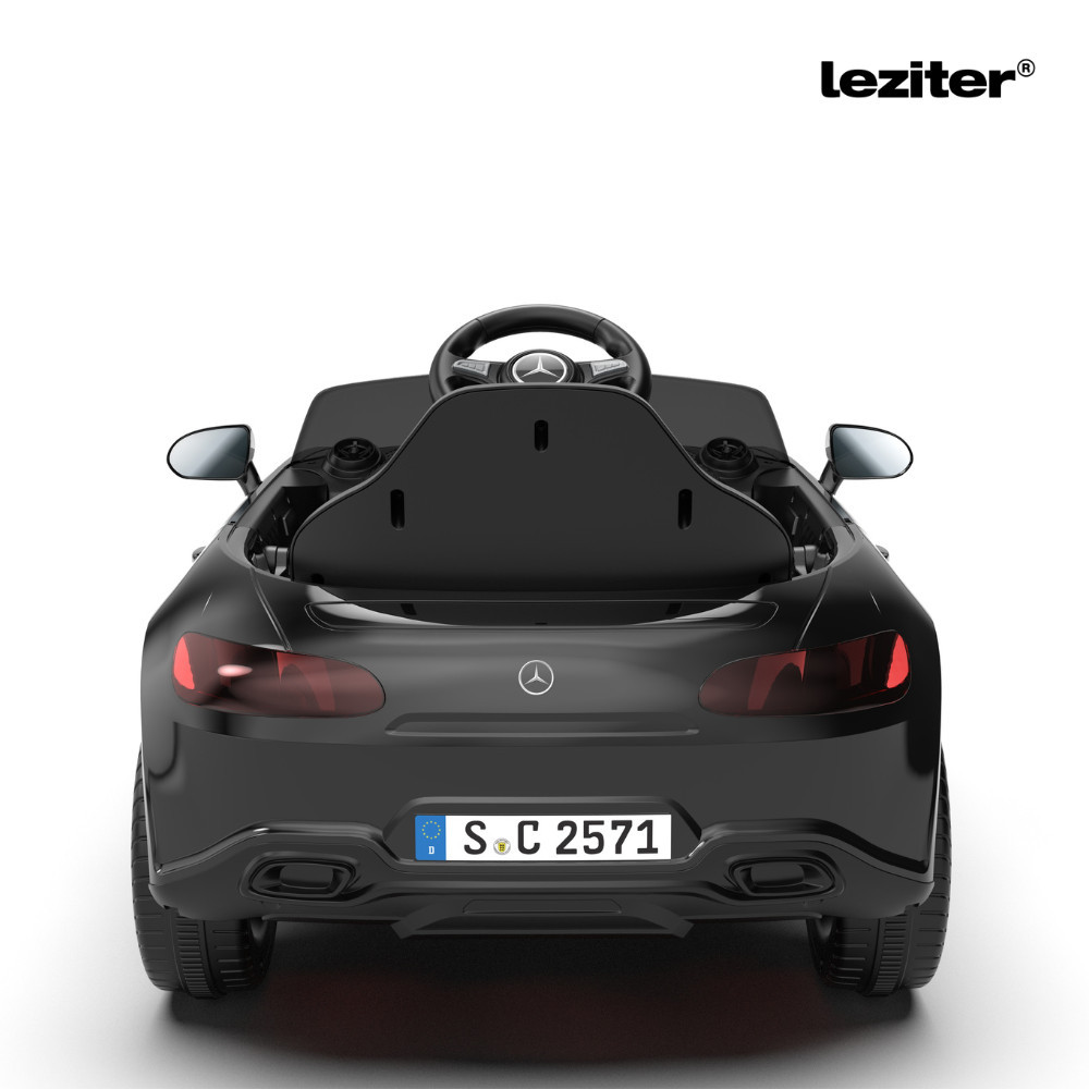 Leziter mașină electrică pentru copii Mercedes-Benz CLS 350, neagră, 12V, telecomandă 2.4G