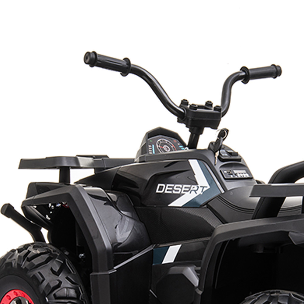 ATV electric pentru copii Leziter Quad XL 12V, negru, cu telecomandă 2.4G