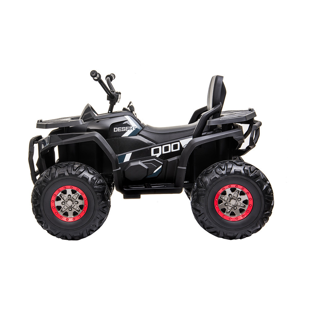 ATV electric pentru copii Leziter Quad XL 12V, negru, cu telecomandă 2.4G