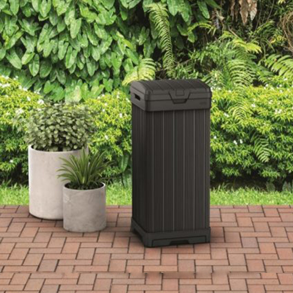Coș de gunoi exterior Curver Baltimore 125 L, capac dublu etanș, protecție UV