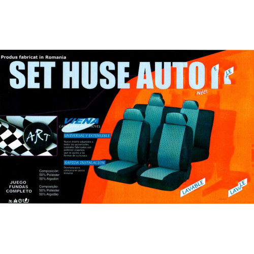 Set huse scaune auto pentru Dacia Lodgy 2012+ 7 locuri, 9 piese premium