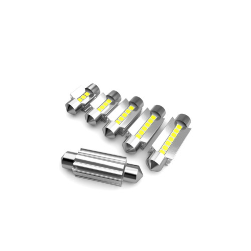 Set becuri LED sofit 36mm Canbus 6SMD 3030, 12V, lumină albă