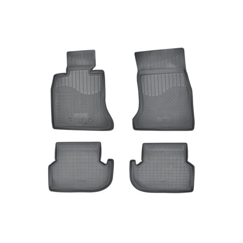 Covorașe auto cauciuc tip tăviță pentru BMW Seria 5 F10/F11 facelift 2013–2017, set 4 buc