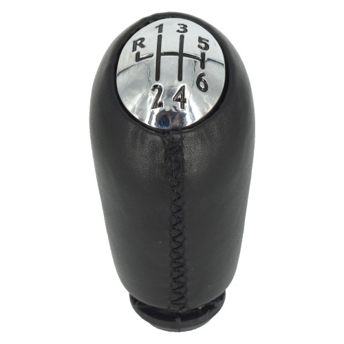 Mâner schimbător viteze pentru Dacia Duster, 6 trepte, negru, piele ecologică