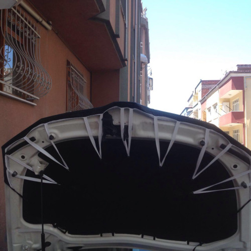 Husă capotă Toyota Hilux AN120/AN130 2015+ din imitație piele, HS400