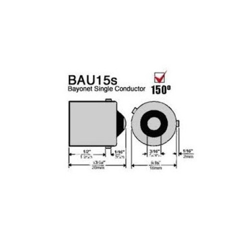 Bec semnalizare Narva PY21W BAU15s 12V 21W galben (ambre), cod 17638