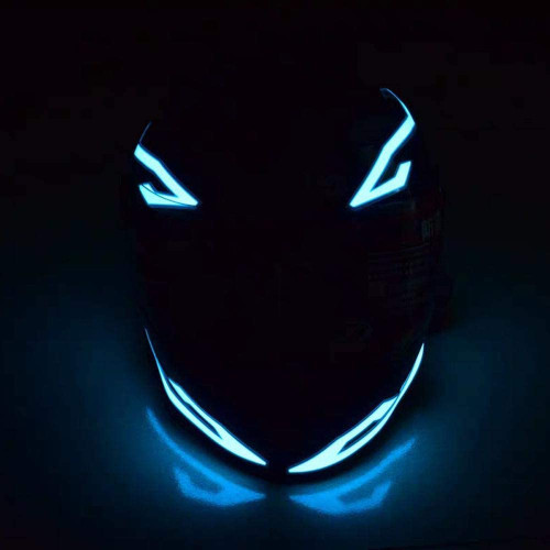 Kit lumini bandă LED pentru cască cu telecomandă, set 4 buc (JUQ02)