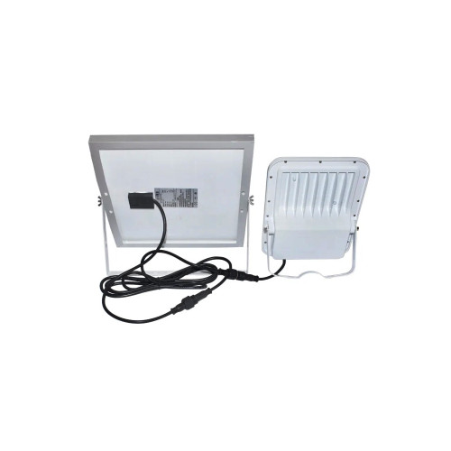 Proiector LED solar 100W cu panou 12W, telecomandă, IP66 – Breckner